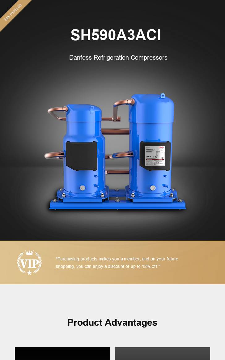 Danfoss Compressor SH590A3ACI, technical parameters pdf, structure diagram